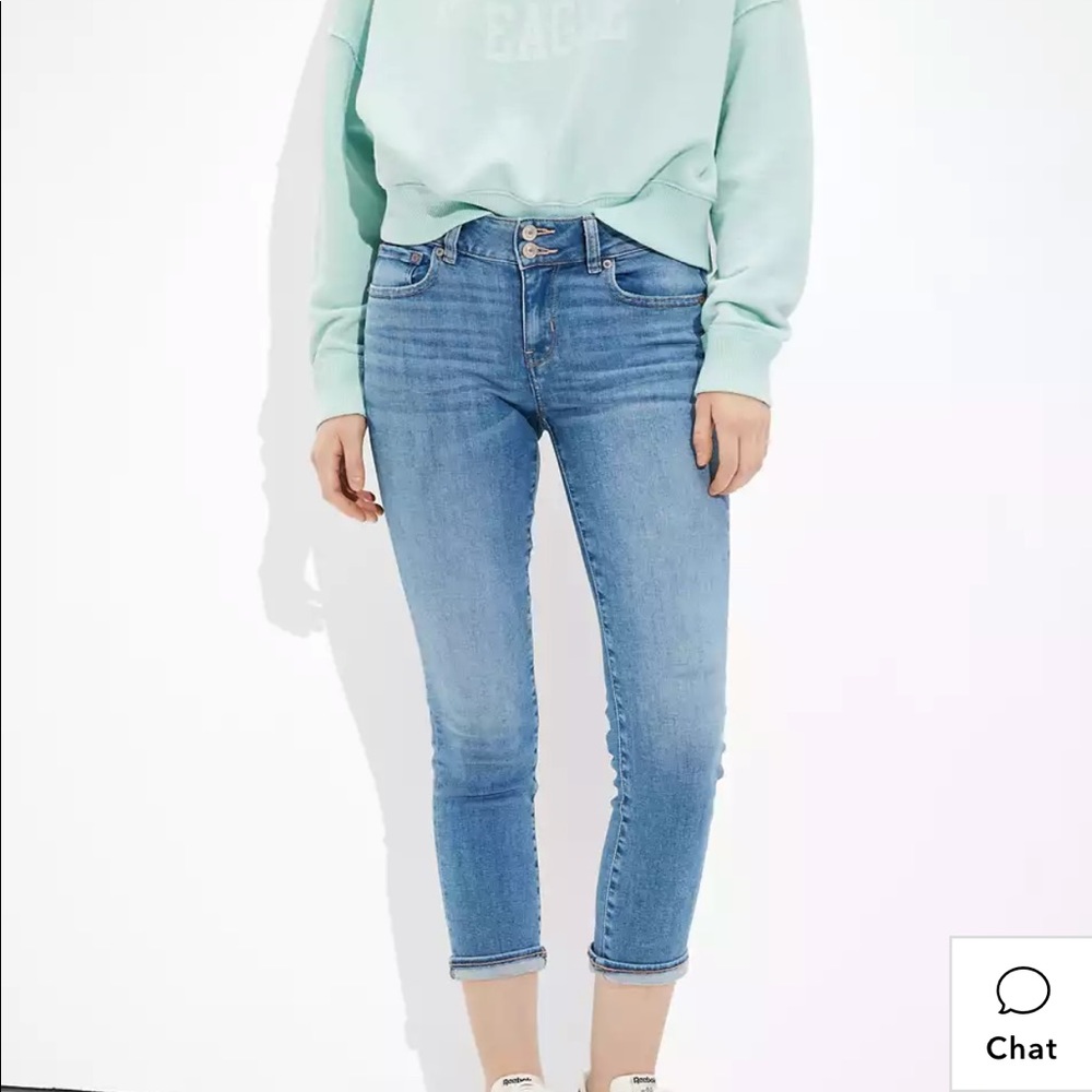 American Eagle Artist Crop jeans NWT
